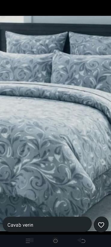 parca bez: Pastel dizaynlı yataq dəstləri - Material: Təbii parça hissiyatı — 8