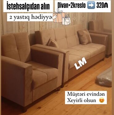 divan kreslo sumqayıt: Новый, Диван, 2 кресла