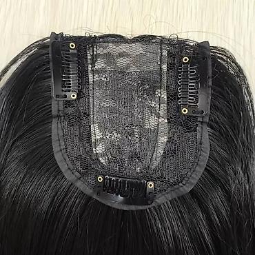 masimo dutu: Topper/punđa sa šiškama – prirodnog izgleda - Tip: sintetički hair — 3