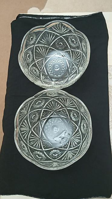 2 ədəd Rusiya istehsalı xrustal meyvə qabı.Diametri 24 sm,hündürlüyü lalafo.az -da 2 ədəd Rusiya istehsalı xrustal meyvə qabı.Diametri 24 sm,hündürlüyü