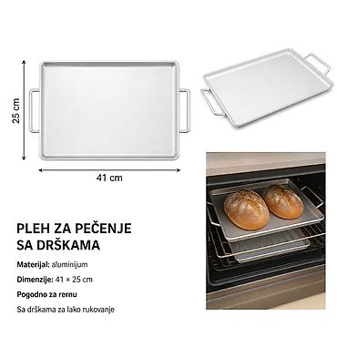 KMT srebrni roštilj 2407620 Žičana rešetka srebrne završne obrade za