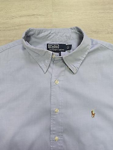 pull and: Мужская рубашка, L, Polo Ralph Lauren, Б/у, цвет - Белый, Самовывоз — 7