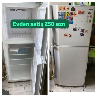 Soyuducular: İşlənmiş 2 qapılı Toshiba Soyuducu Satılır, rəng - Ağ