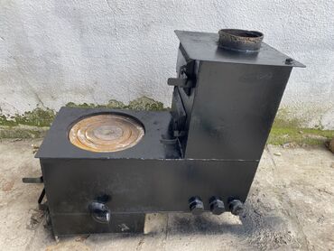 ящик для кур: Твердотопливная печь- сапог с варочной поверхностью - Материал