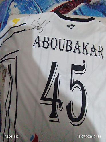futbol corab: Məhsul: Futbol köynəyi – “ABOUBAKAR” 45 arxa yazılı, ağ rəngdə Neftçi — 1