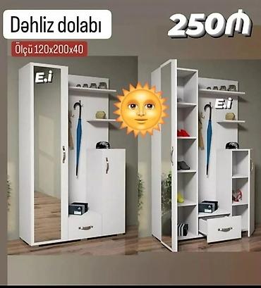 balaca skaf: Yeni, 1 qapı, Güzgülü, Ağ, Dəmir, Açılan, Düz dolab — 1
