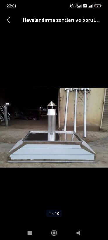 Havalandırma sistemləri: Havalandirma Zontlarin ve Borularin Hazirlanmasi ve Quraşdirilmasi — 13