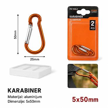 KMT Brava privezak za ključeve 9368705 Aluminijumski karabiner