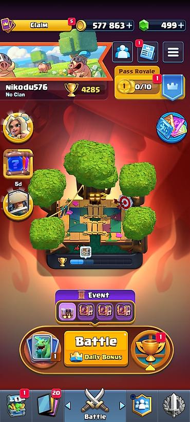 clash royale hesab satışı: Clash Royale hesabı satışı - Trophy: 4285 - Kral səviyyəsi: 11 - — 3
