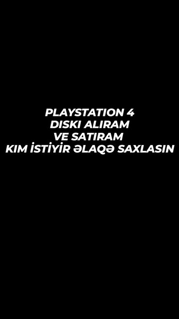 PS4 (Sony Playstation 4): PLAYSTATION 4 DİSKLƏR ALIRAM
