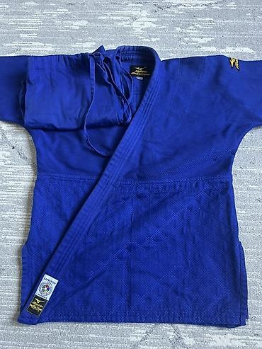 провило: Кимоно для дзюдо Mizuno (синее) - Оригинальный Mizuno, бирки на — 1