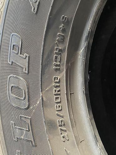 Шины и диски: 275/60R18 M+S, 2 штуки протектор 80% третий отдам бонусом чуток — 2