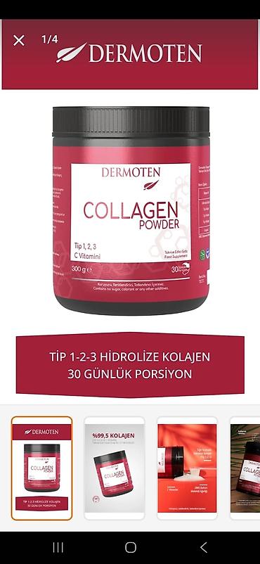 whey protein isolate: Dermoten Collagen Powder – hidrolizə olunmuş kolagen tozu - Tərkib — 4