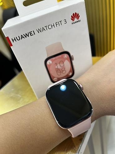 huawei band 6: Huawei Watch Fit 3 – zərif çəhrayı rəngdə smart saat 🆘İşlədilməyib.!🆘 — 4