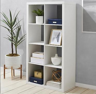 study table: Белый модульный стеллаж на 8 ячеек - Форм‑фактор: прямоугольный — 2