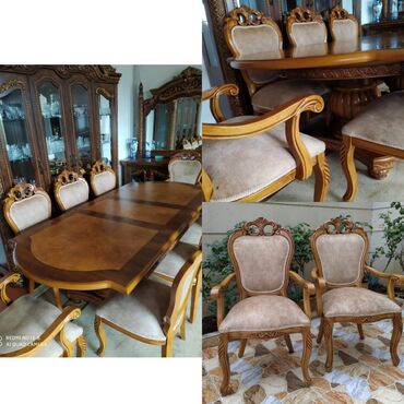 nerjaveka stol: Qonaq otağı üçün, Yeni, Dördbucaq masa, 8 stul, Malayziya