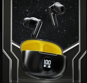Qulaqcıqlar: Yeni Simsiz (Bluetooth) Qulaqcıqlar, AIR MUSIC, rəng - Qara