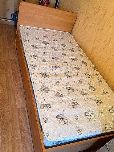 кровать одно спалка: Односпальная кровать, Б/у, С матрасом, длина - 204 см — 3