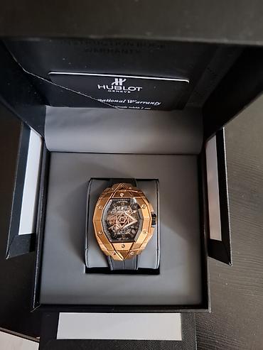 aqlı sahat: İşlənmiş, Qol saatı, Hublot, rəng - Qızılı — 3