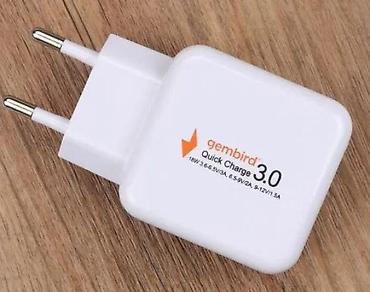 Adapteri i punjači za laptop: Gembird Quick Charge 3.0 USB mrežni punjač - Brzo punjenje: Qualcomm — 3