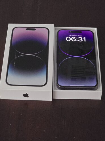iphone 11 pro max qiymeti 128: IPhone 14 Pro Max, 256 GB, Deep Purple, Face ID