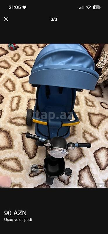Uşaq dünyası: Uşaq üçtəkərli velosipedi
Yenidir, istifade olunmayıb

Qiymət: 80 AZN — 1