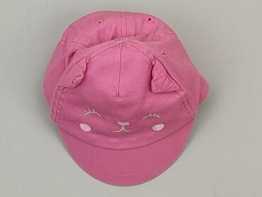 czapka z daszkiem różowa: Czapka z daszkiem Bawełna, stan - Dobry