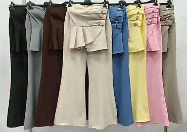 iris smart: Elegantni ženski komplet – pantalone sa visokim strukom i top bez — 3