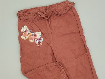 klapki venezia brazowe: Baby material trousers, 9-12 months, 74-80 cm, condition - Good