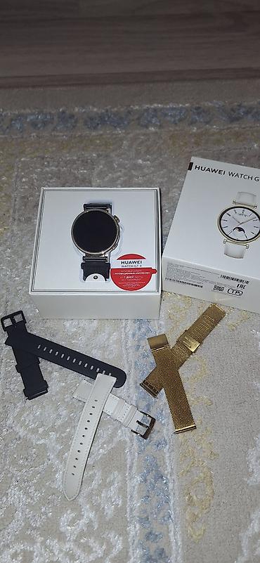 qi̇zi̇l: Huawei Watch GT 4 (41 mm) – qızılı rəngli korpus, dairəvi dizayn — 4