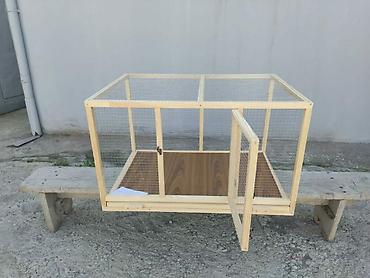 Животные: Teze yixilib uzunluq 90sm eni 60sm alti setka ustu surme padnoslu ve — 4