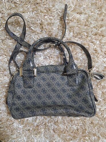 Torbe: Torba za rame, Guess, Materijal: Platno — 3