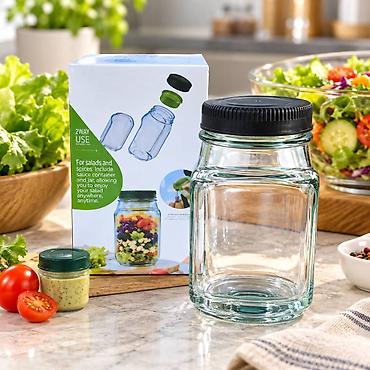 Salat qabı banka Sızdırmaz Salat Qabı və Sous Konteyneri – Tritan