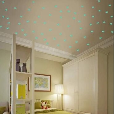 Ostali kućni dekor: Fluorescentne svetleće zvezdice za dečiju sobu
Cena:600din/50kom — 7