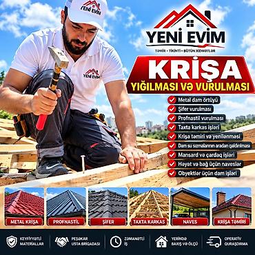 Yeni Evim – Krişa və Naves xidmətləri Təmir • Tikinti • Bütün lalafo.az -da Yeni Evim – Krişa və Naves xidmətləri Təmir • Tikinti • Bütün
