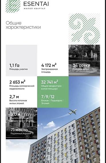 artwin: 1 комната, 34 м², Тунгуч мкр Элитка, 5 этаж, ПСО (под самоотделку) — 3