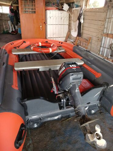 Motobloklar: Şişmə motorlu qayıq – narıncı rəng, yüksək daşıma qabiliyyətli PVC — 11