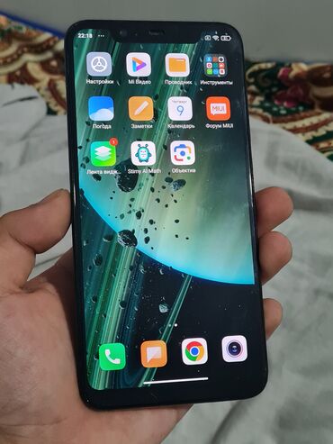 картридж минифит: Xiaomi, Mi 8, Б/у, 64 ГБ, цвет - Черный, 2 SIM