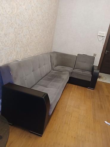 divan pulsuz: Künc divan, İşlənmiş, Açılan, Bazalı, Vеlur parça, Çatdırılma yoxdur — 1