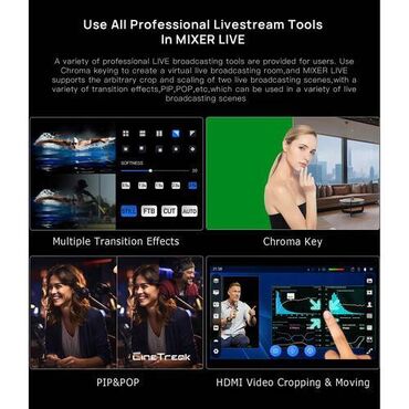 Digər foto və video aksesuarları: Cinetreak Mixer Live 💠 Brend: Cinetreak 💠 Model: Mixer Live 💠 Rəng — 10