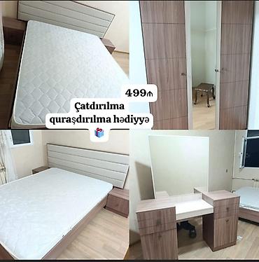 Təcili endirim! Yataq dəsti – 499 AZN Komplekt: - Taxt: uzunluğu 2.10