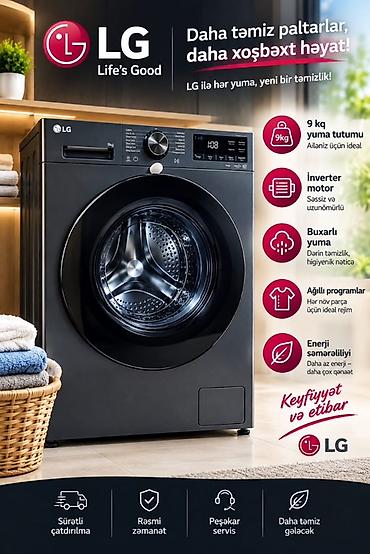 Elektronika: LG paltaryuyan maşın – daha təmiz paltarlar üçün ağıllı seçim - 9 kq — 1