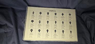 palçıq: Avtomobil üçün klips və bərkidici dəsti – 190 ədəd - Universal tipli — 1