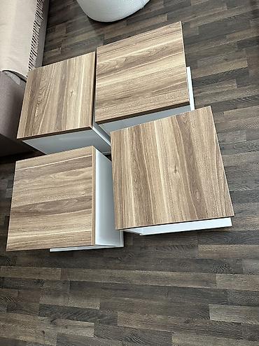 taxt kravat: Kvadrat masa, Açılmayan, Təkərsiz, Teksturalı laminat, Zəmanətsiz — 3