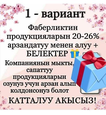 Гигиена и ароматизаторы: Предлагается подключение к программе Faberlic с тремя вариантами — 1
