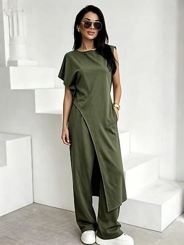vera handmade: Ženski komplet – asimetrična tunika + široke pantalone-2999 din 
S M L — 3
