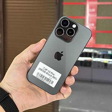 iphone 15 512: IPhone 15 Pro, Б/у, 256 ГБ, Black Titanium, Защитное стекло, 86 % — 1