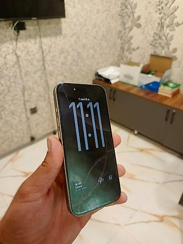 IPhone 15 Pro, 128 GB, Natural Titanium, Face ID lalafo.az -da IPhone 15 Pro, 128 GB, Natural Titanium, Face ID
