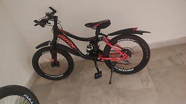 İdman velosipedləri: Uşaq/yeniyetmələr üçün dağ velosipedi – BMX tipli, qara-qırmızı — 1