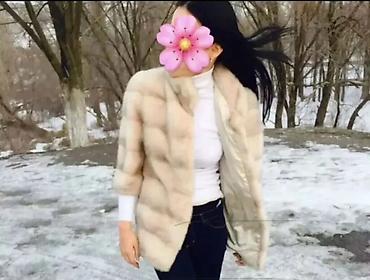 Личные вещи: Шуба норковая - Цвет: светло-бежевый - Ворот: стойка. - Застежка — 2